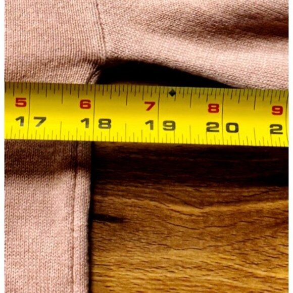 Loft Soft Knit Ribbed Turtleneck Sweater Dusty Pink Top Fall Winter Cozy Small - Picture 6 of 8